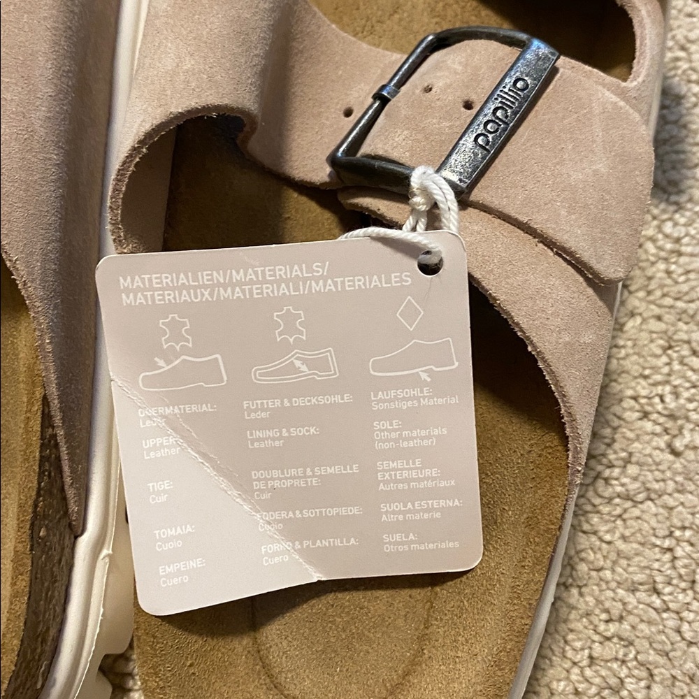 NWT Papillio by Birkenstock Women’s Arizona Chunky Platform Sandal in Warm Sand - Picture 8 of 8
